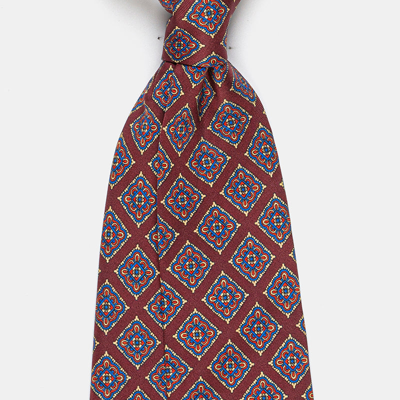 RAVENNA DIAMOND MADDER SILK TIE