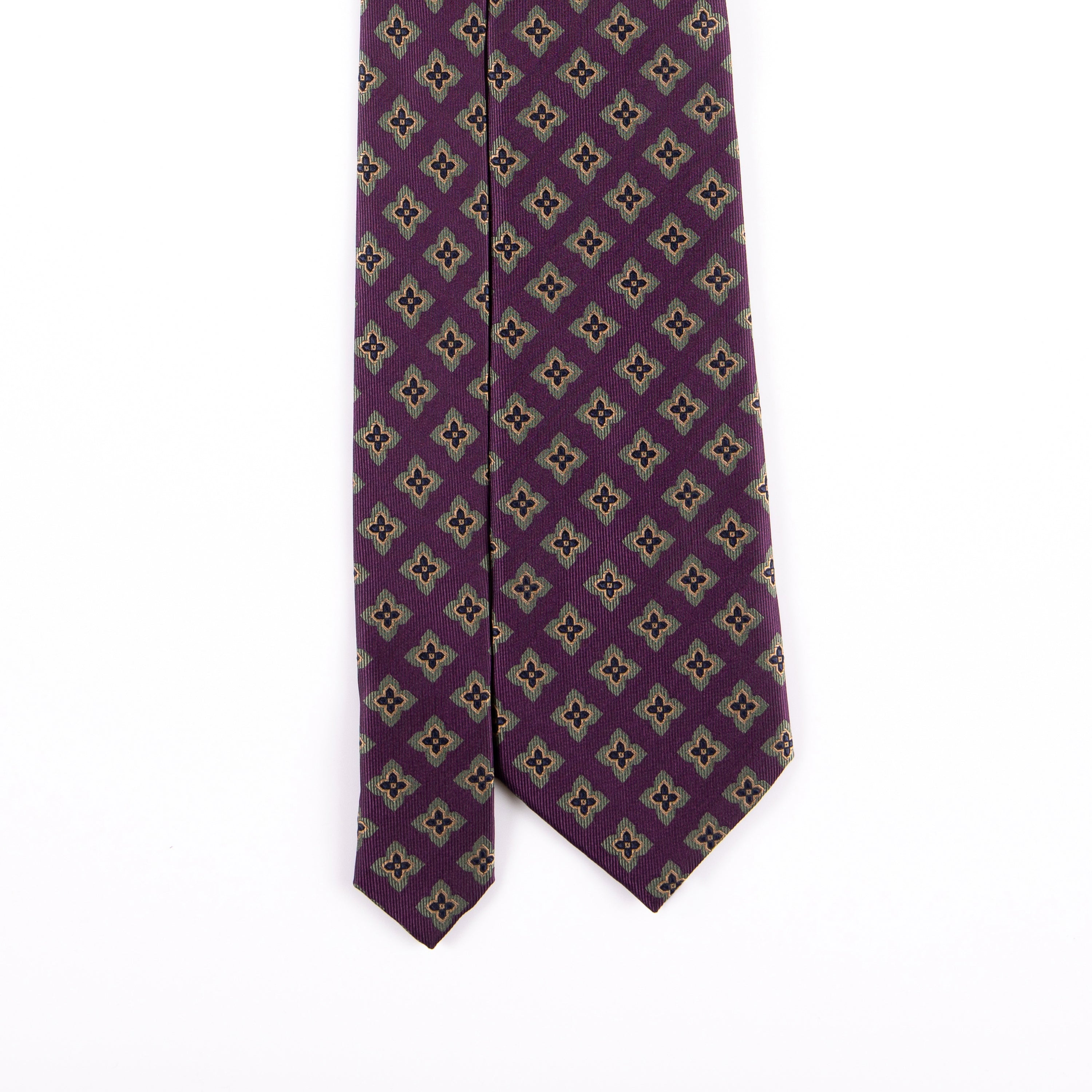 AREZZO NEAT DIAMOND MADDER SILK TIE