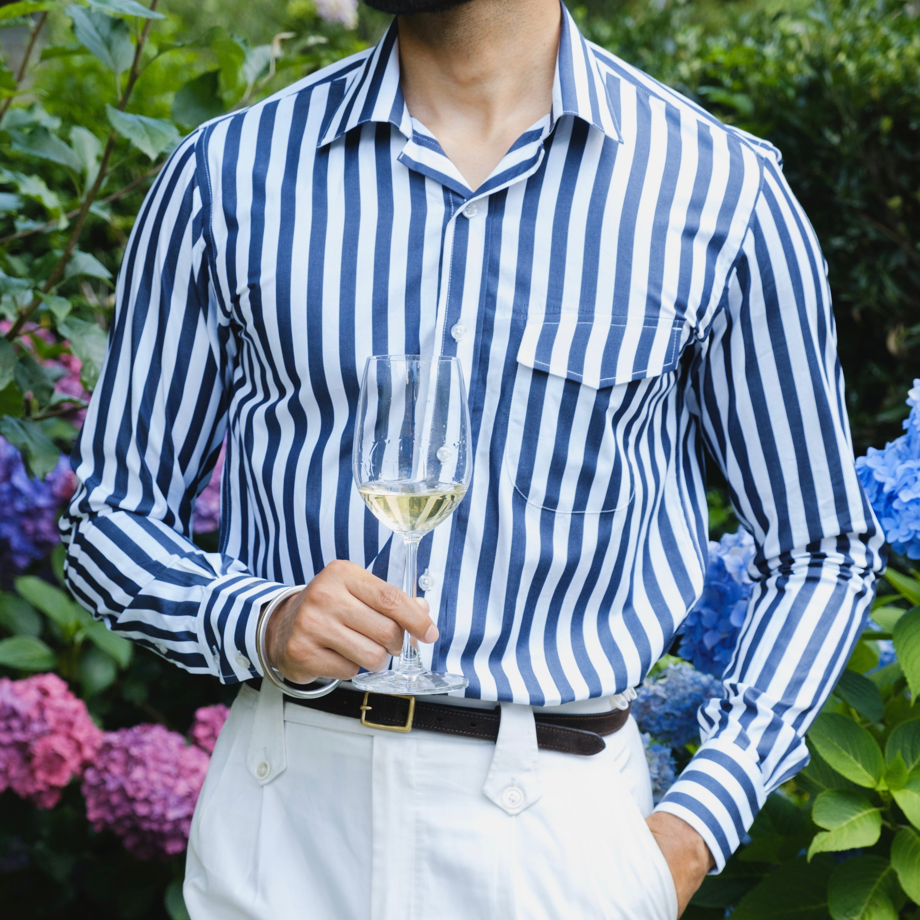 VARENNA CAPRI POCKET CUBAN COLLAR SHIRT