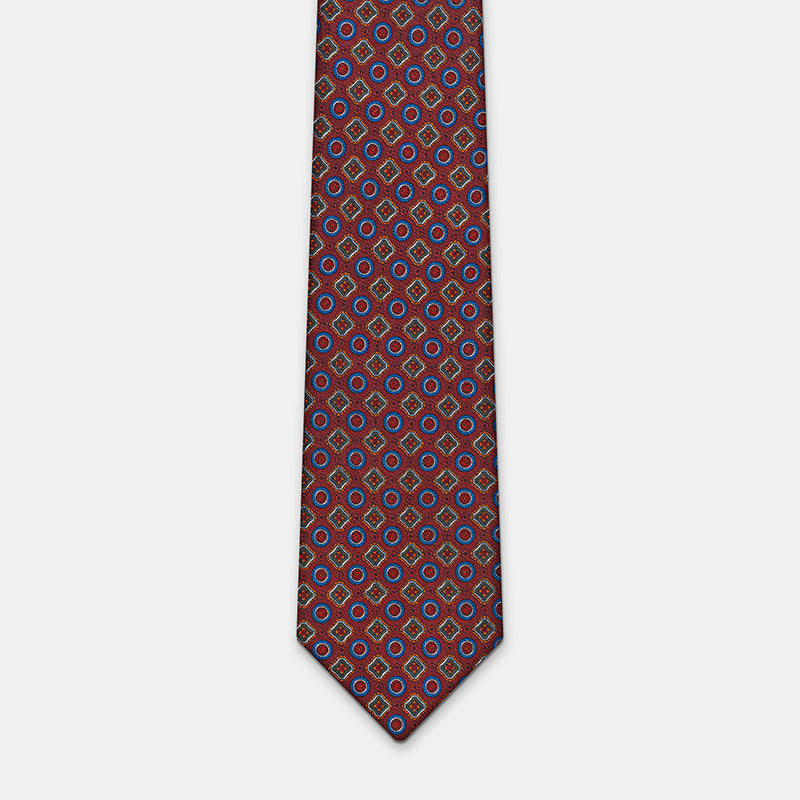 MODENA MICRO DIAMOND MADDER SILK TIE
