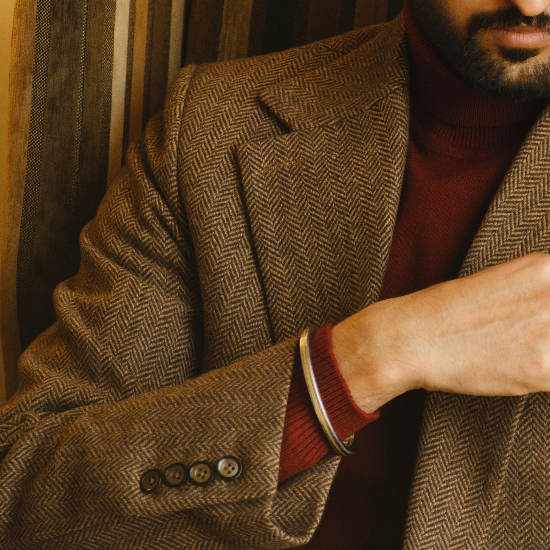 MONTEBELLO HERRINGBONE SPORTS COAT