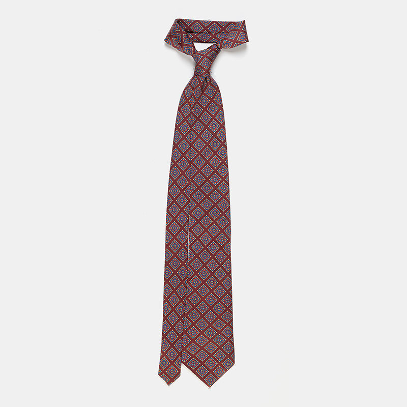 RAVENNA DIAMOND MADDER SILK TIE