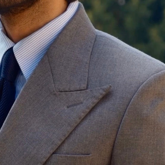 GREY DOUBLE BREASTED 160 's SUIT