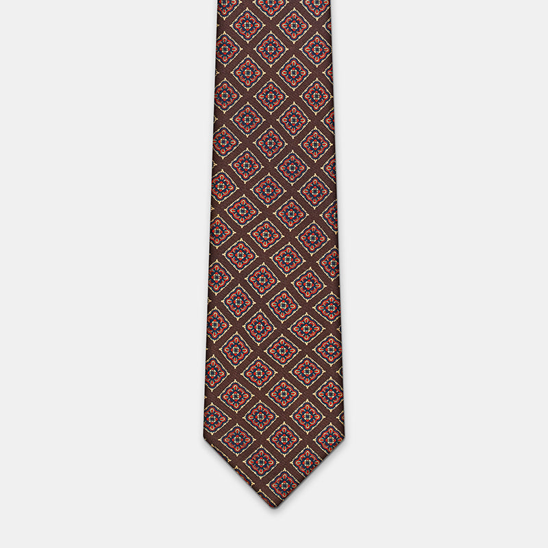 FIORAVANTI DIAMOND
PATTERN FLORAL
MADDER SILK TIE