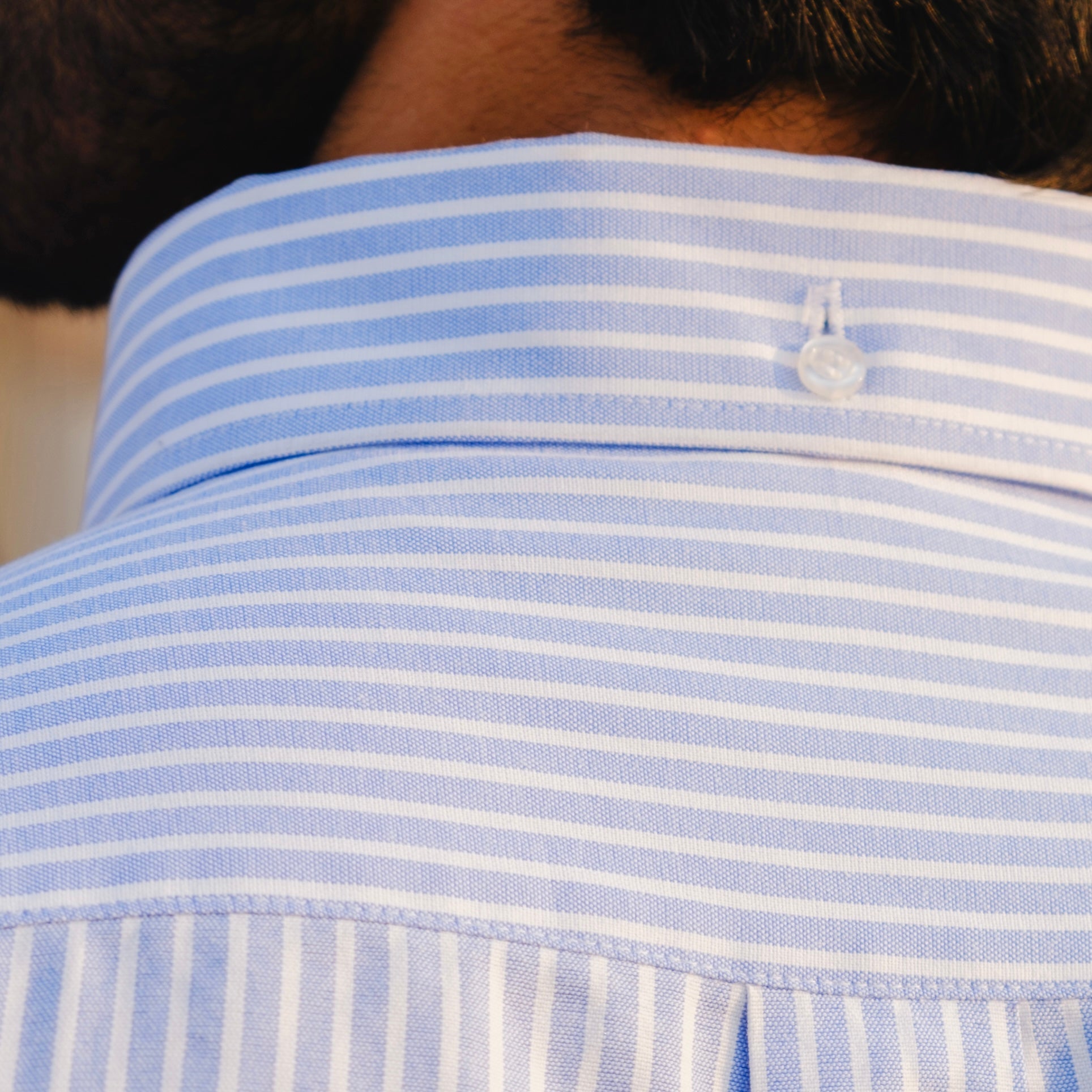 POSILLIPO SKY BLUE SIGNATURE STRIPED BUTTON DOWN SHIRT