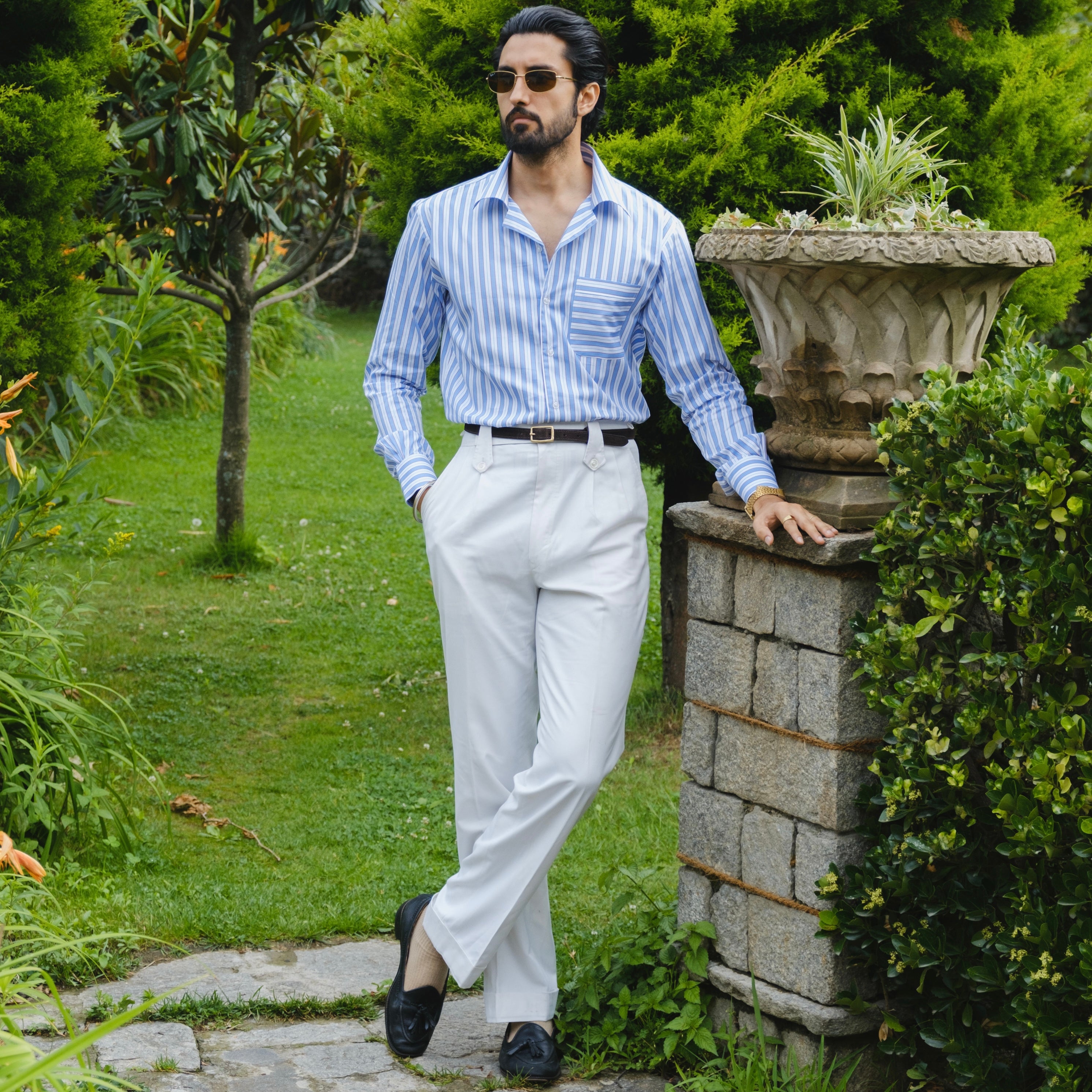 MARATEA CAPRI POCKET CUBAN COLLAR SHIRT