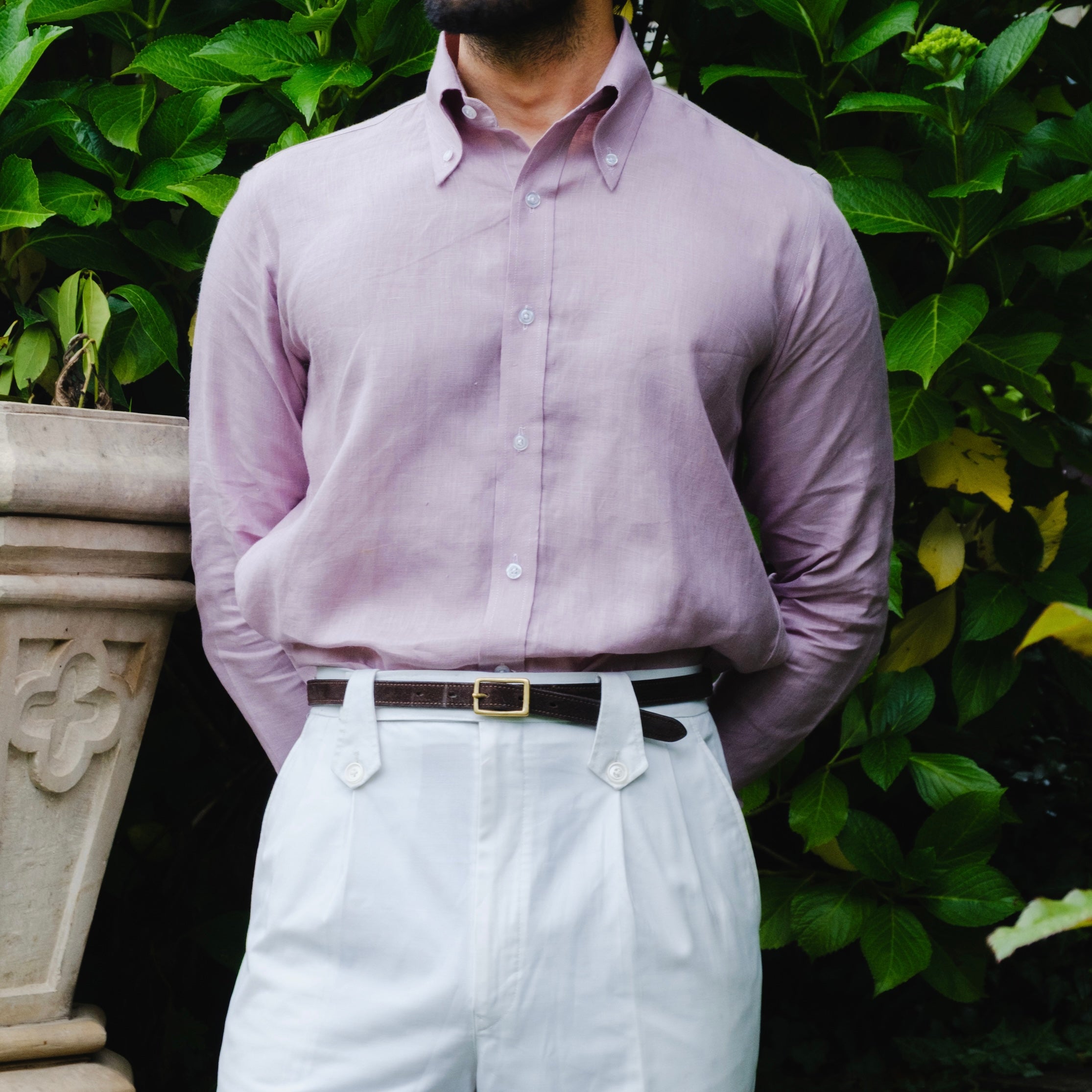 WISTERIA LINEN BUTTON DOWN SHIRT