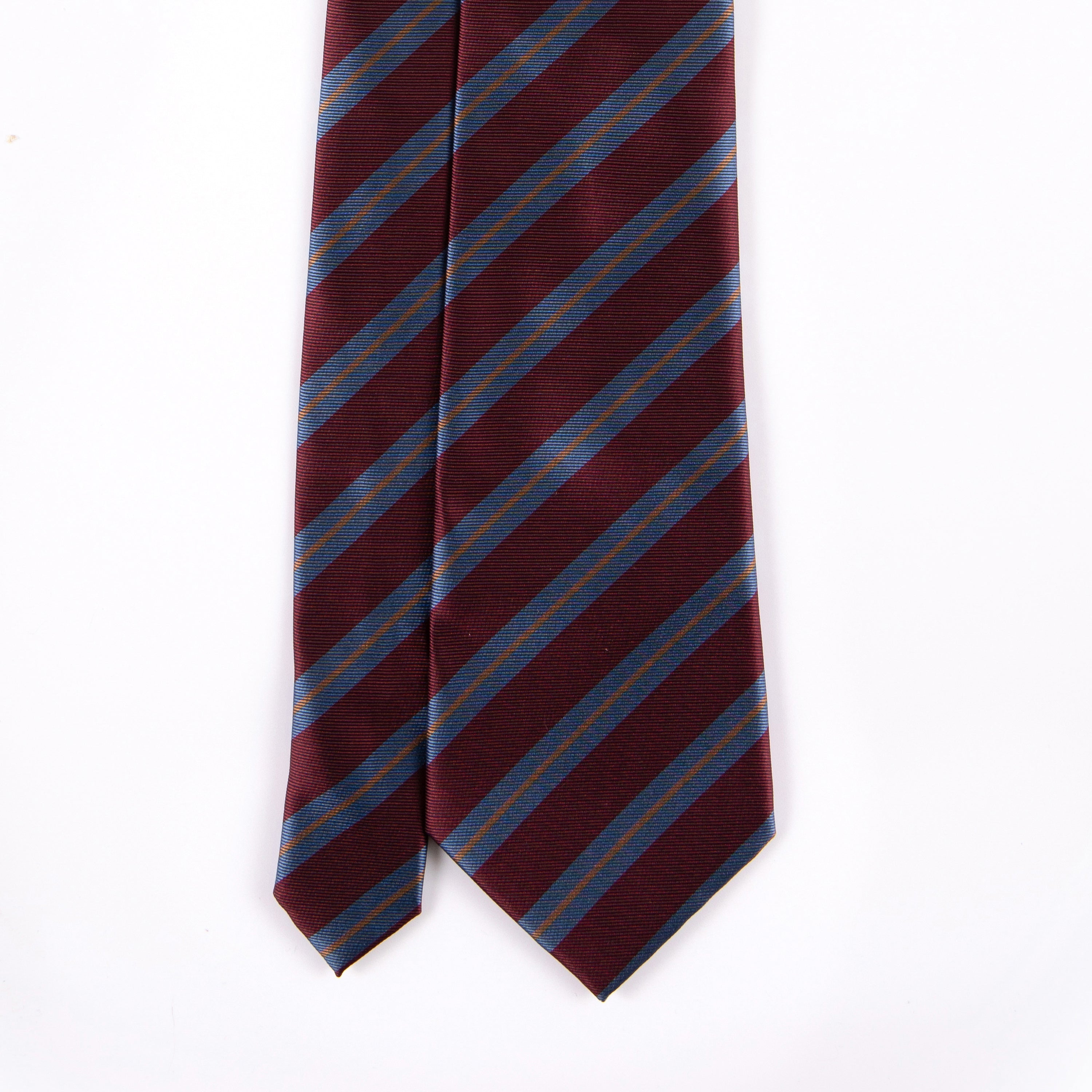 FERRARA REGIMENTAL STRIPED MADDER SILK TIE