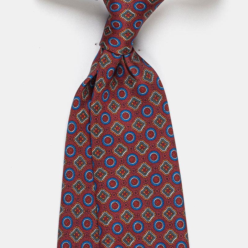 MODENA MICRO DIAMOND MADDER SILK TIE