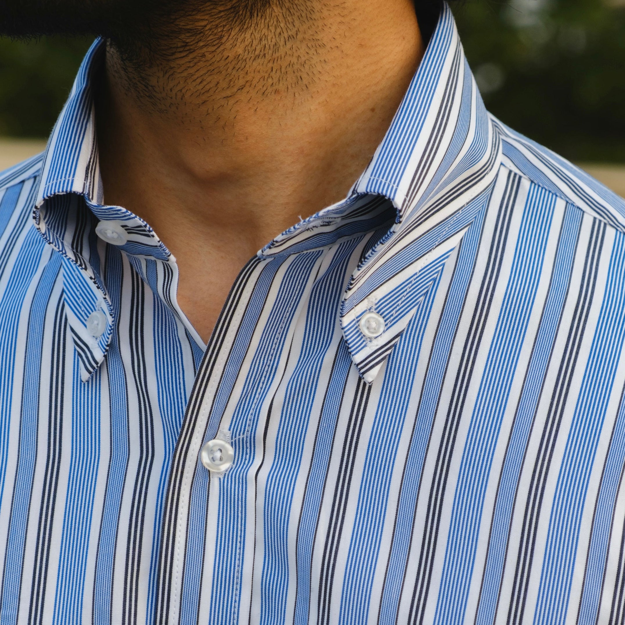 FIESOLE STRIPED DOUBLE POCKET SHIRT