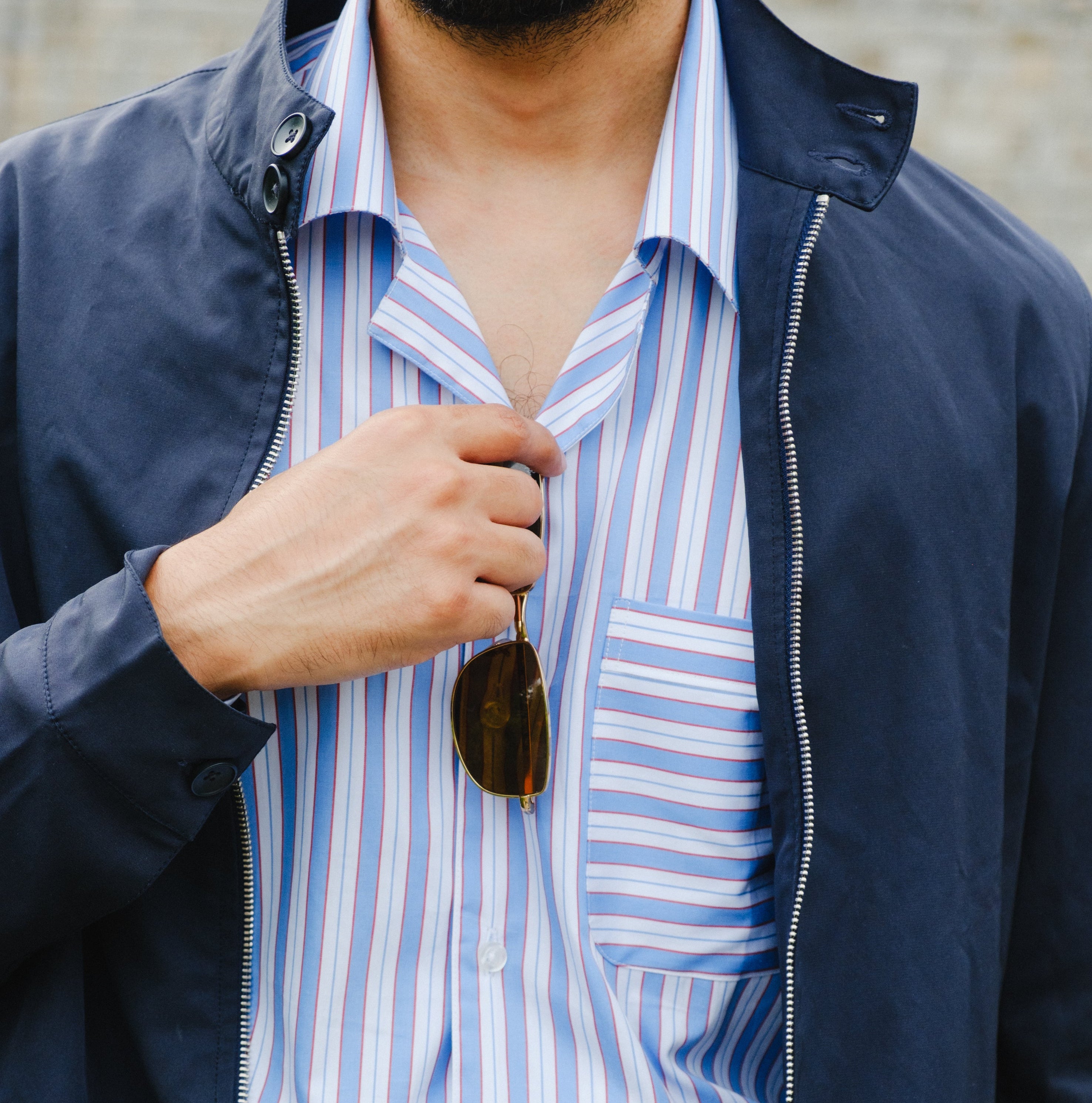 MARATEA CAPRI POCKET CUBAN COLLAR SHIRT