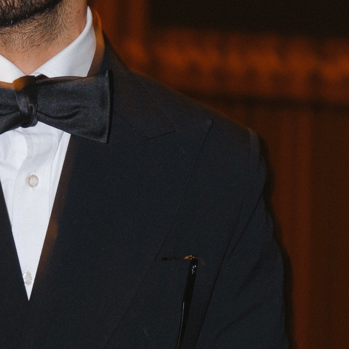 TUXEDO BLACK DOUBLE BREASTED SUIT