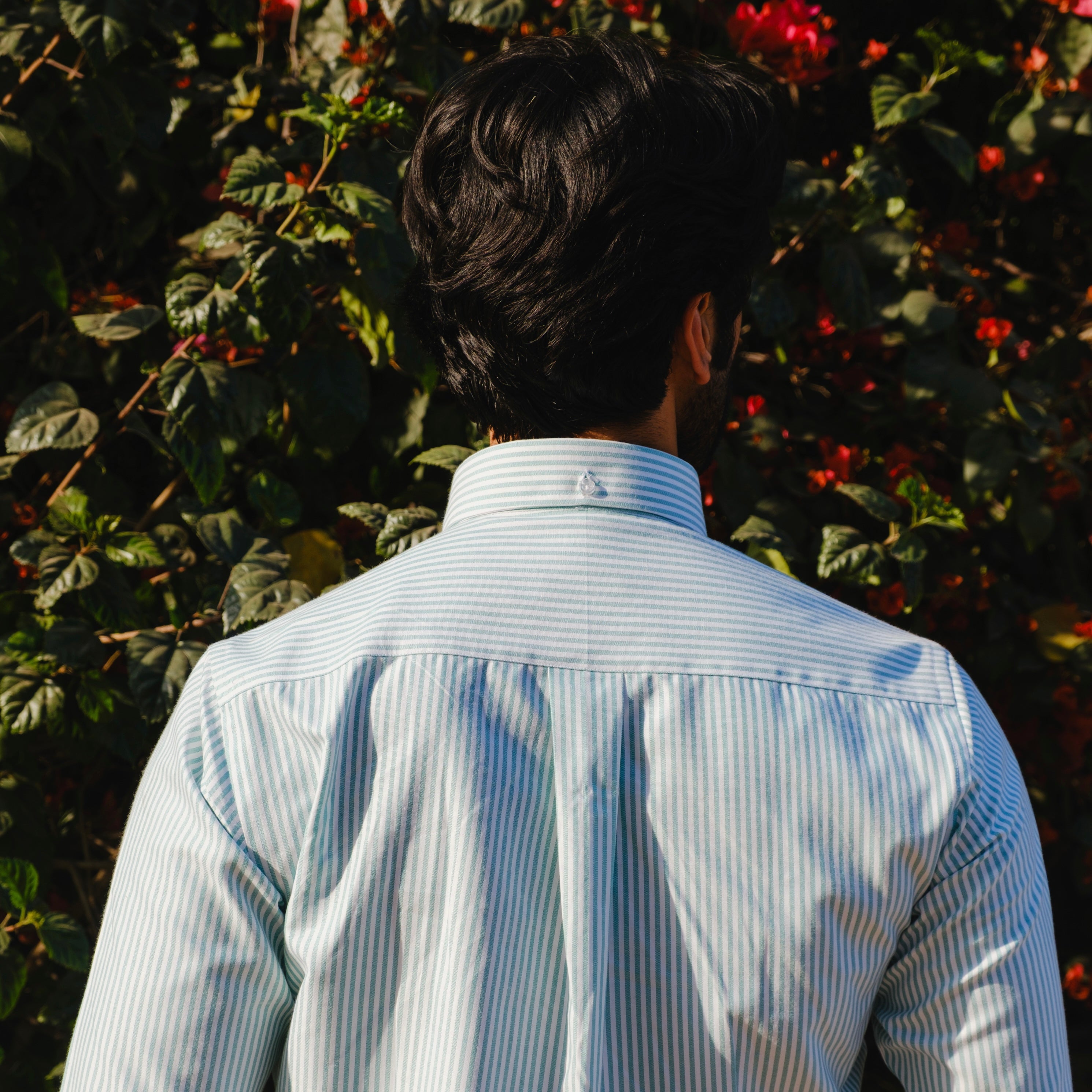 SALERNO TURQUOISE SIGNATURE STRIPED SHIRT