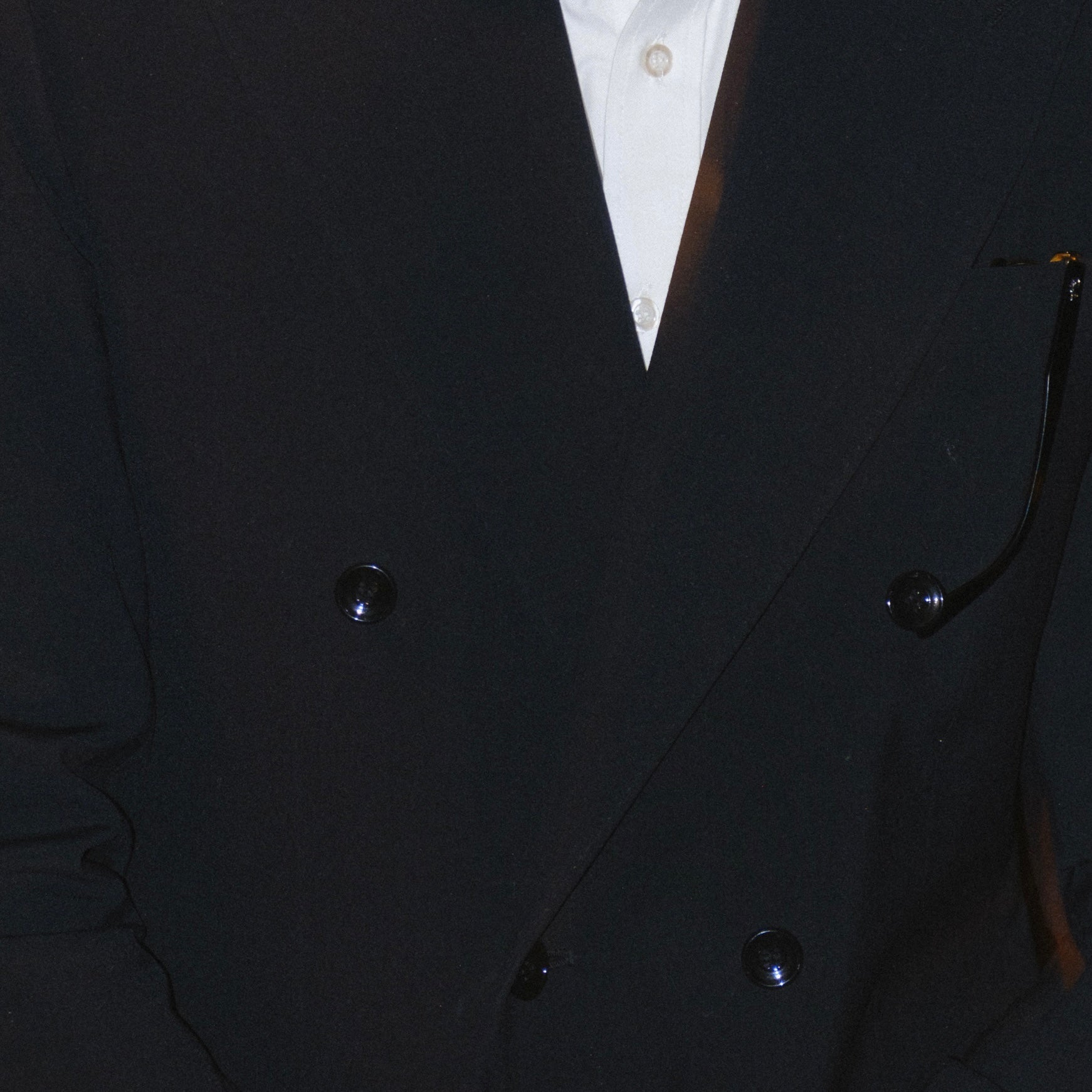 TUXEDO BLACK DOUBLE BREASTED SUIT