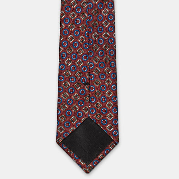 MODENA MICRO DIAMOND MADDER SILK TIE