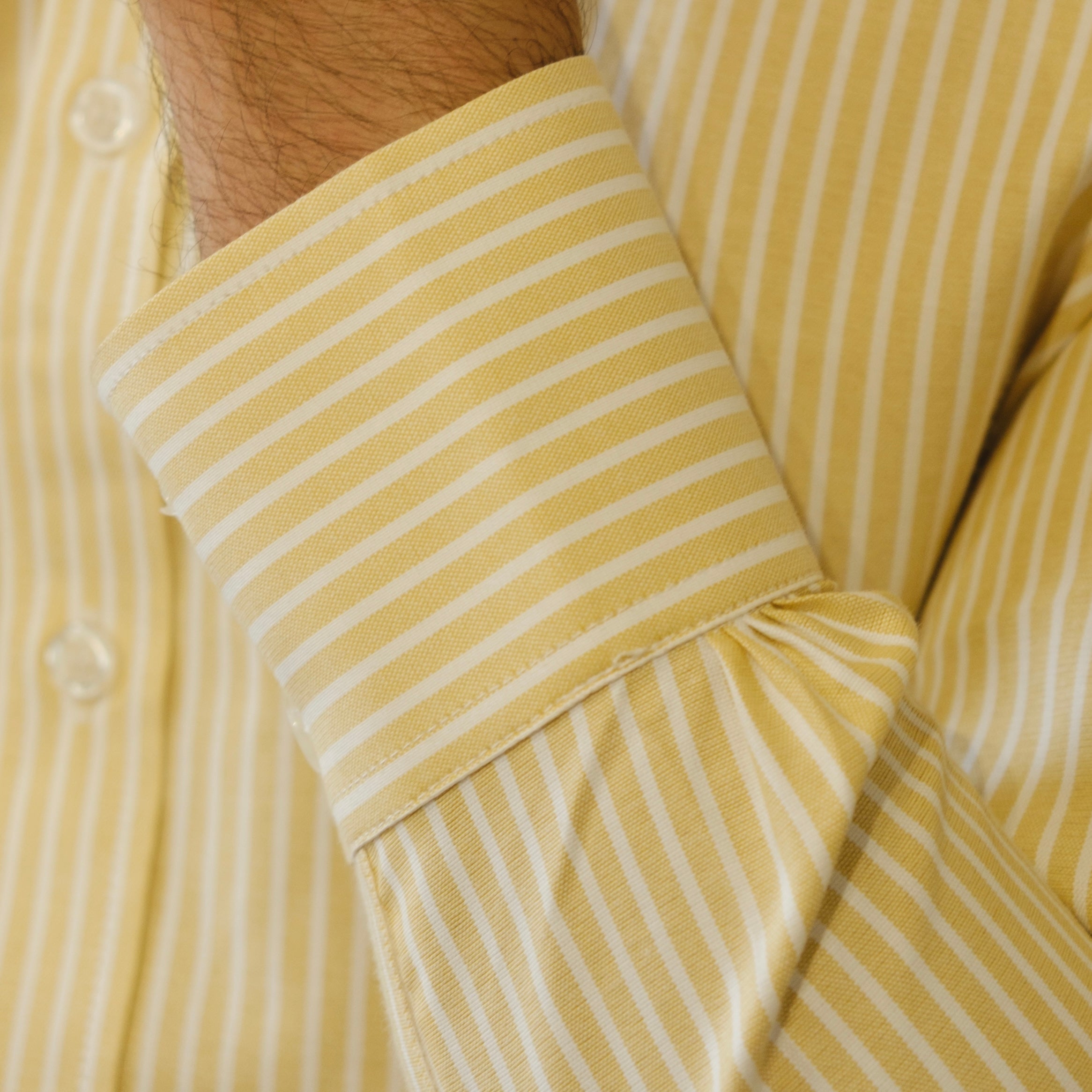 LERICI YELLOW OXFORD BUTTON-DOWN SHIRT