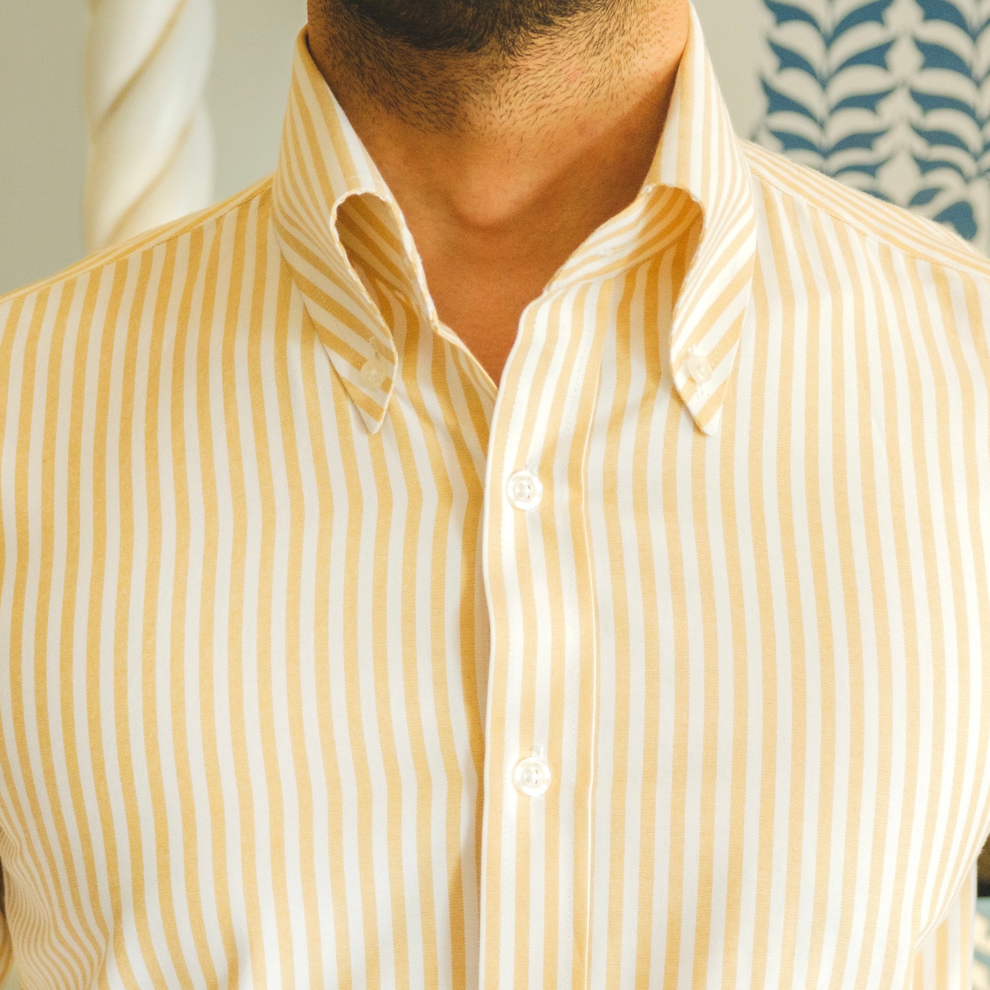 COMACCHIO STRIPED OXFORD BUTTON DOWN SHIRT