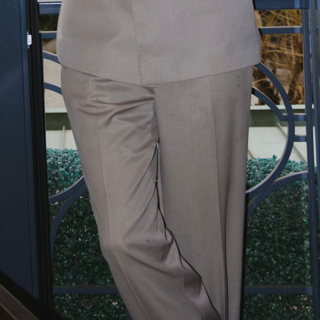 LIGHT TAUPE DOUBLE BREASTED S130 's  SUIT