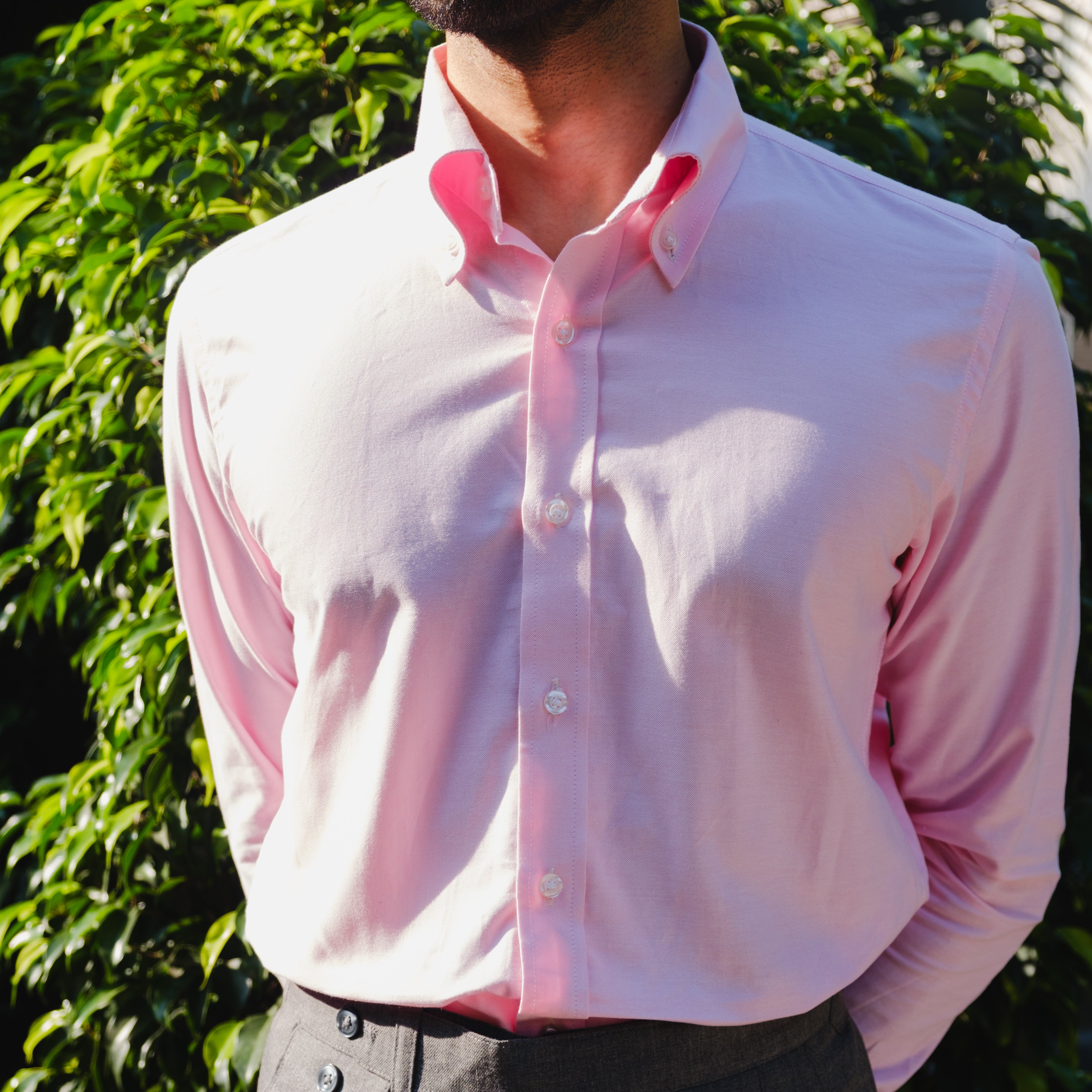 PENZA PINK BUTTON DOWN SHIRT