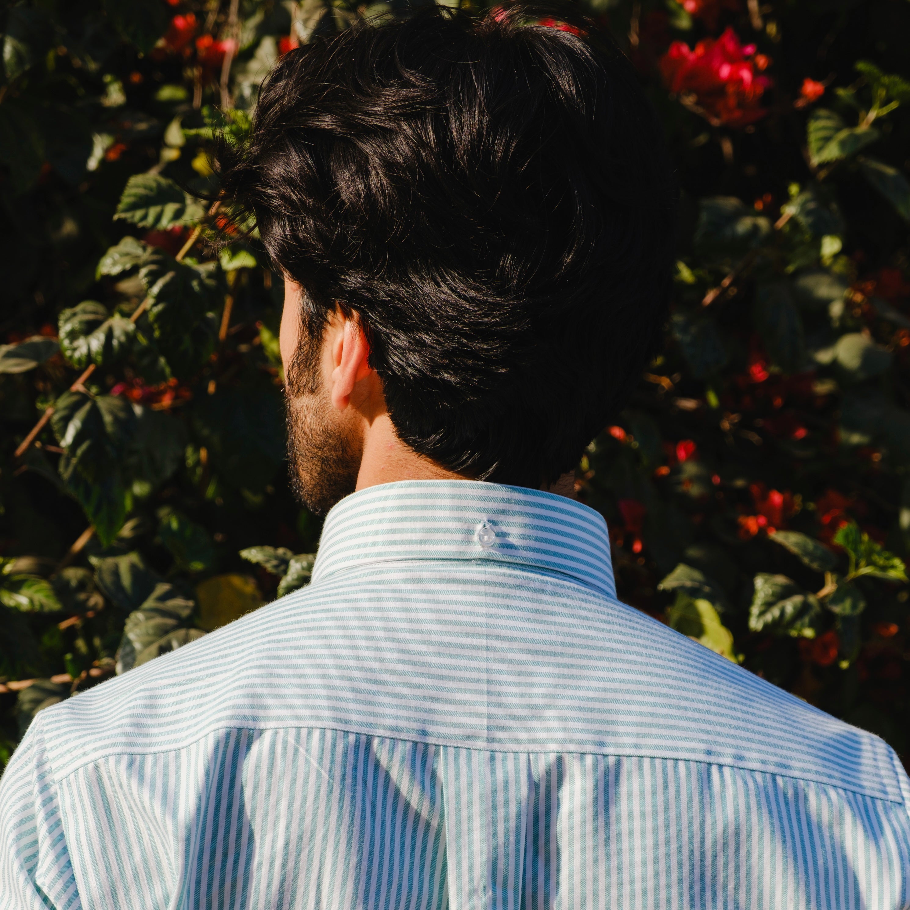 SALERNO TURQUOISE SIGNATURE STRIPED SHIRT