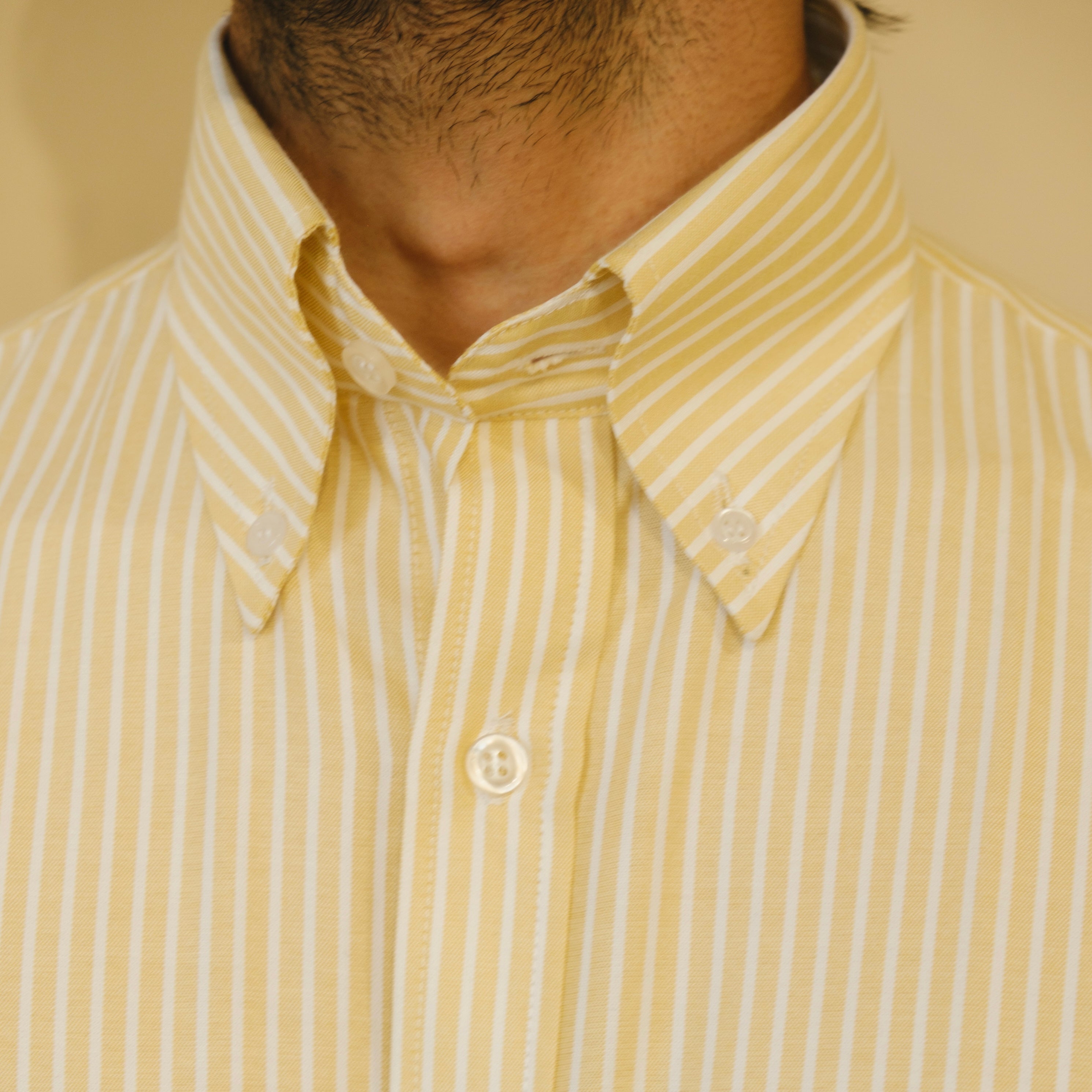 LERICI YELLOW OXFORD BUTTON-DOWN SHIRT