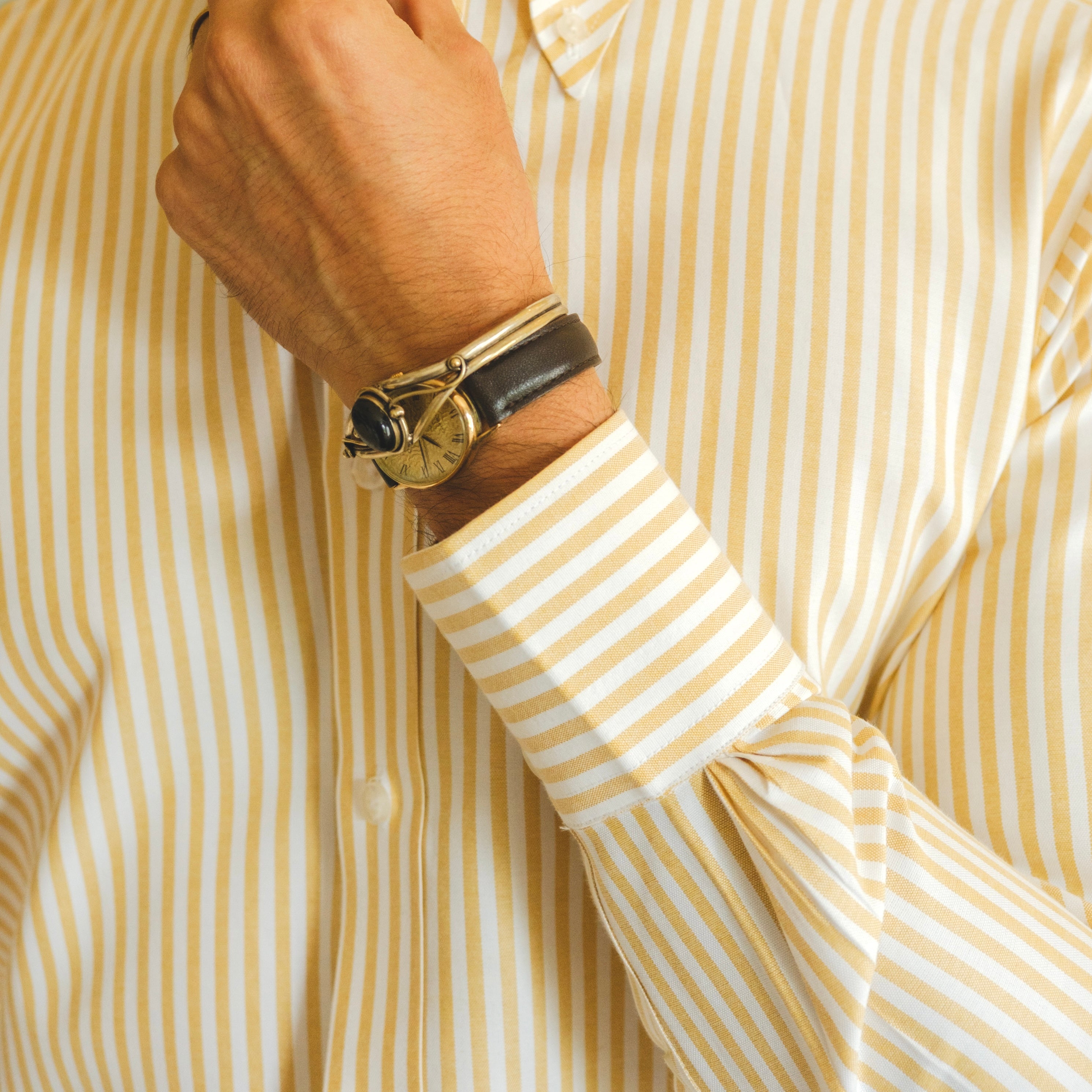 COMACCHIO STRIPED OXFORD BUTTON DOWN SHIRT
