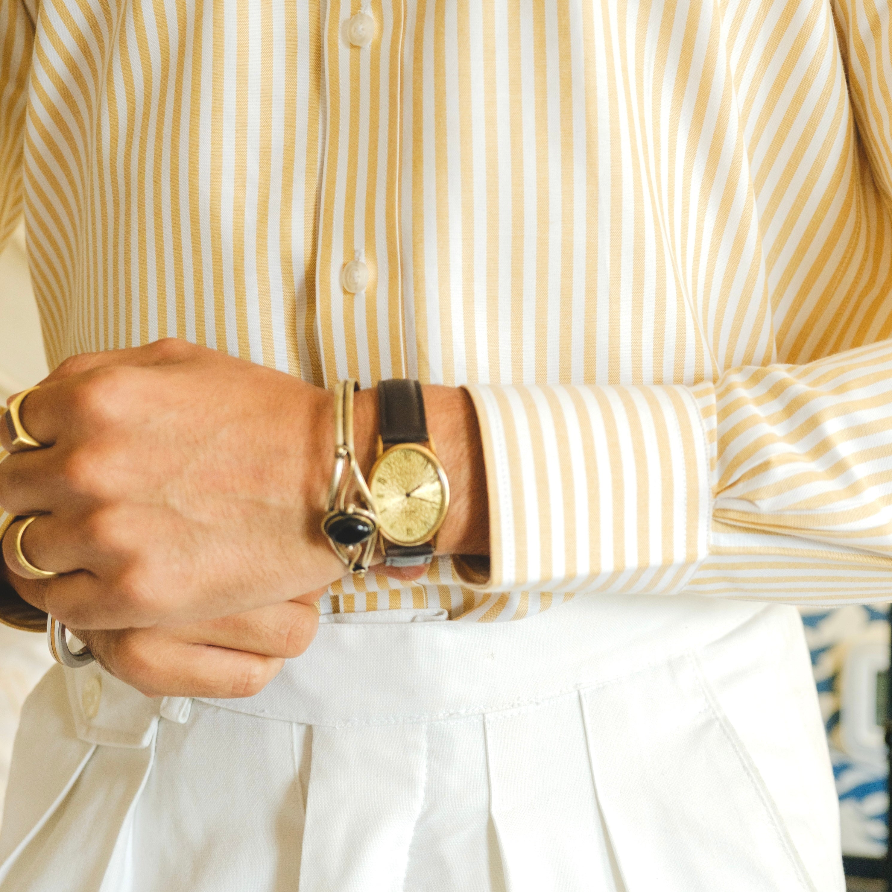COMACCHIO STRIPED OXFORD BUTTON DOWN SHIRT