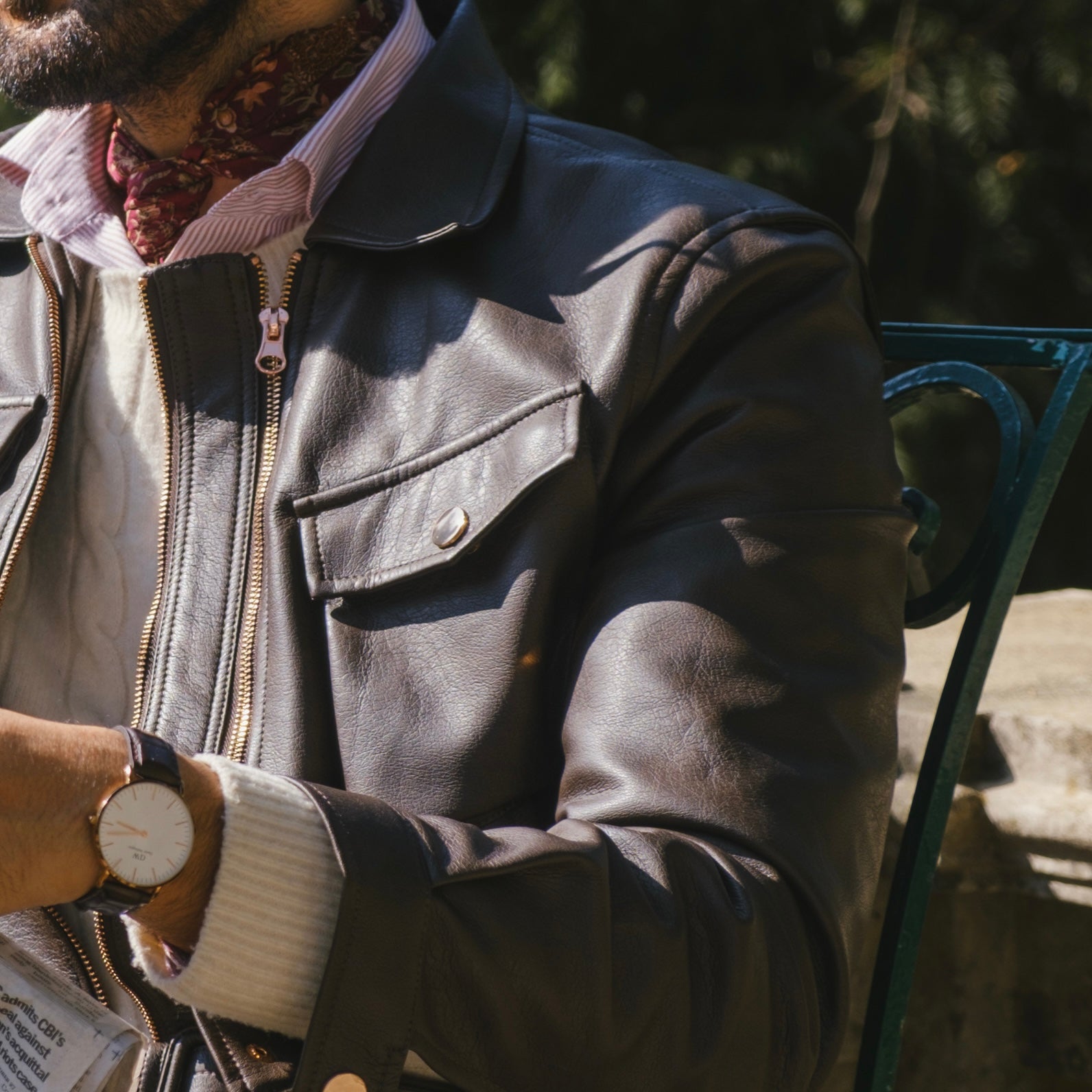 TUSCAN HERITAGE TWIN TRACK LEATHER JACKET