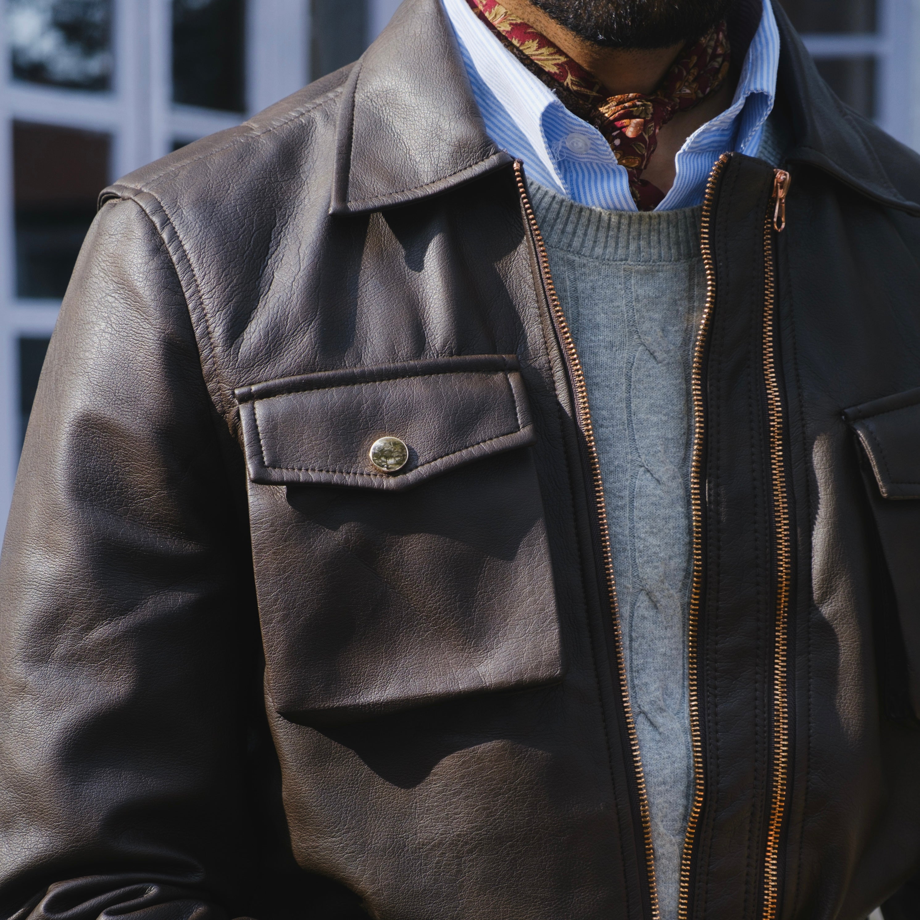 TUSCAN HERITAGE TWIN TRACK LEATHER JACKET