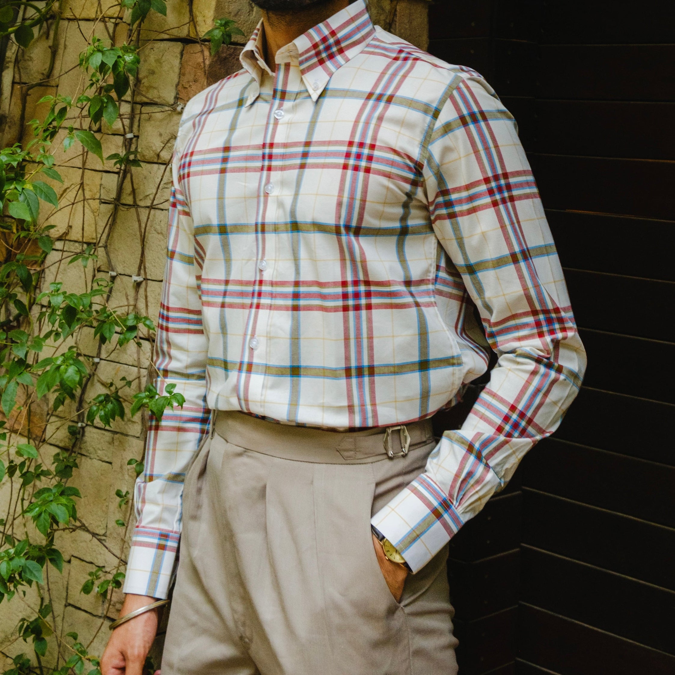 FAIRFIELD MADRAS CHECK BUTTON-DOWN SHIRT