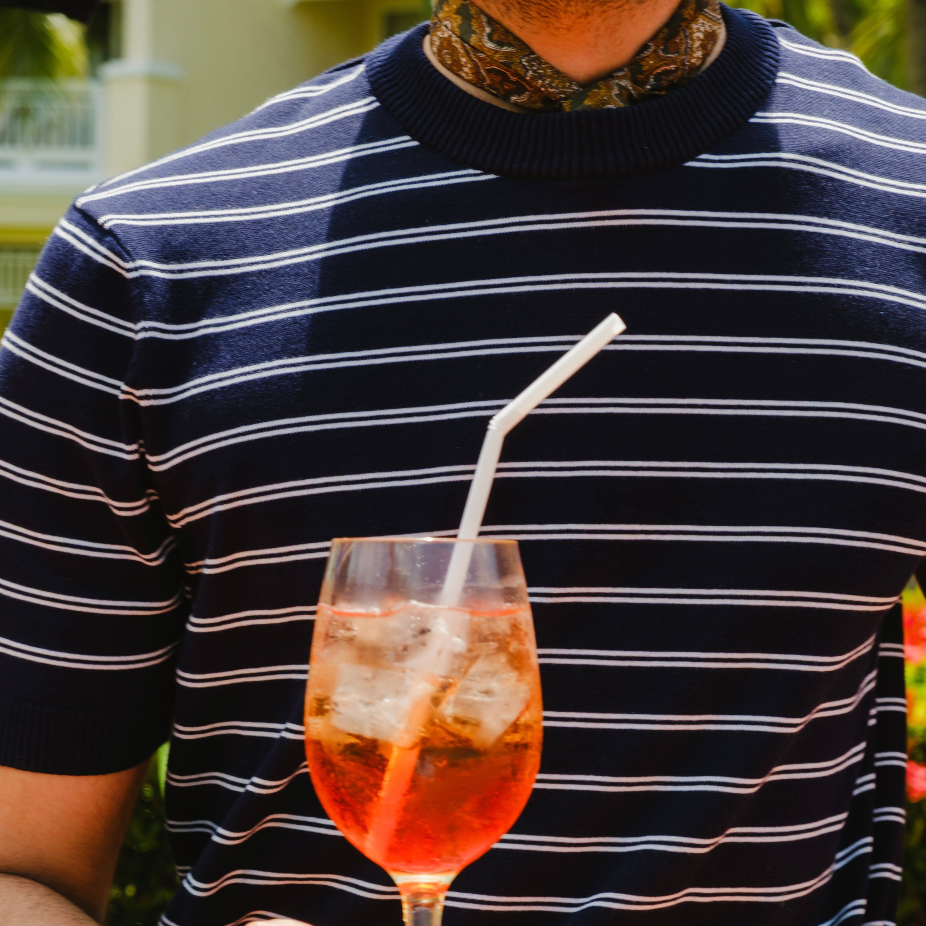 ORTIGIA STRIPED JERSEY T-SHIRT