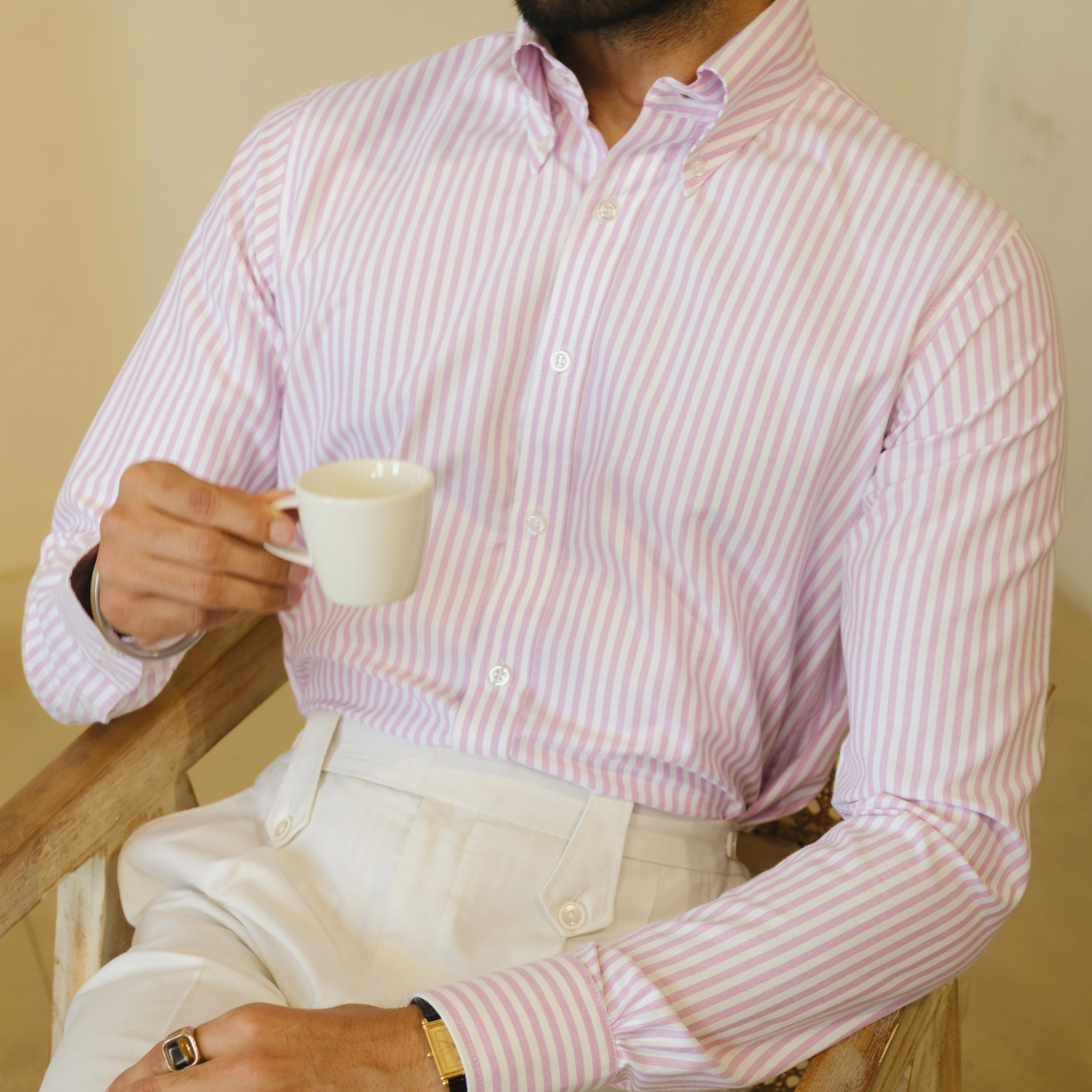 VERNAZZA STRIPED BUTTON-DOWN SHIRT