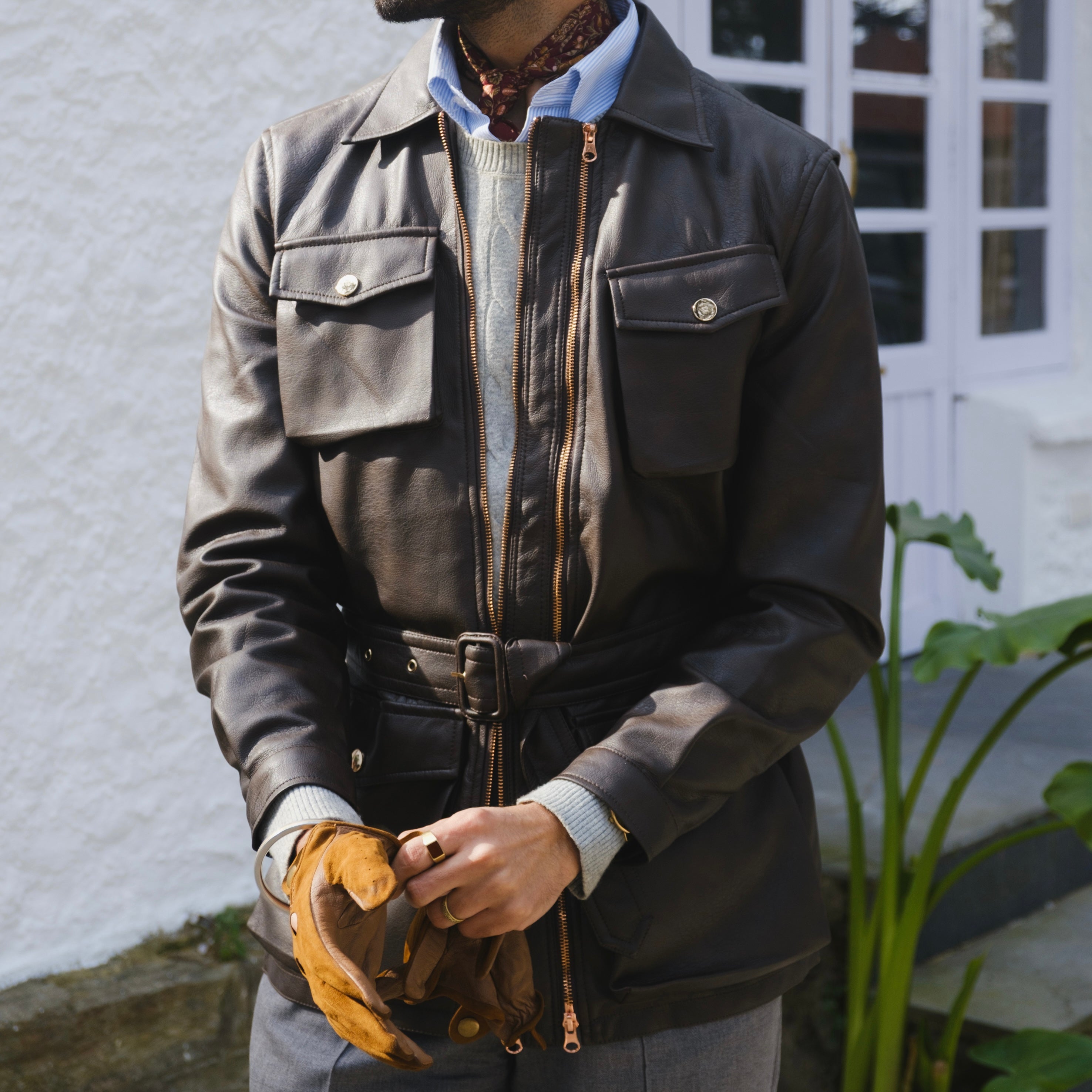 TUSCAN HERITAGE TWIN TRACK LEATHER JACKET
