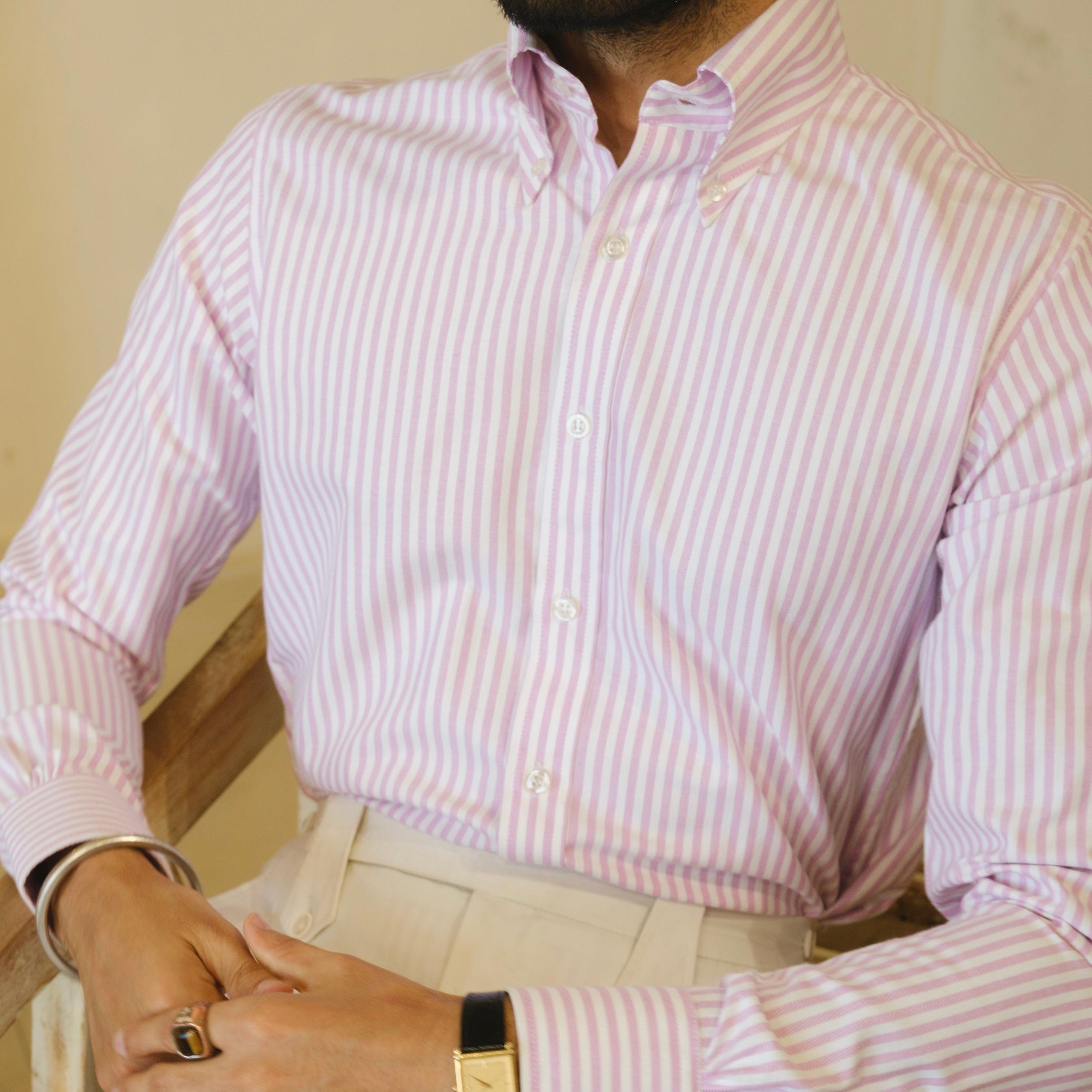 VERNAZZA STRIPED BUTTON-DOWN SHIRT