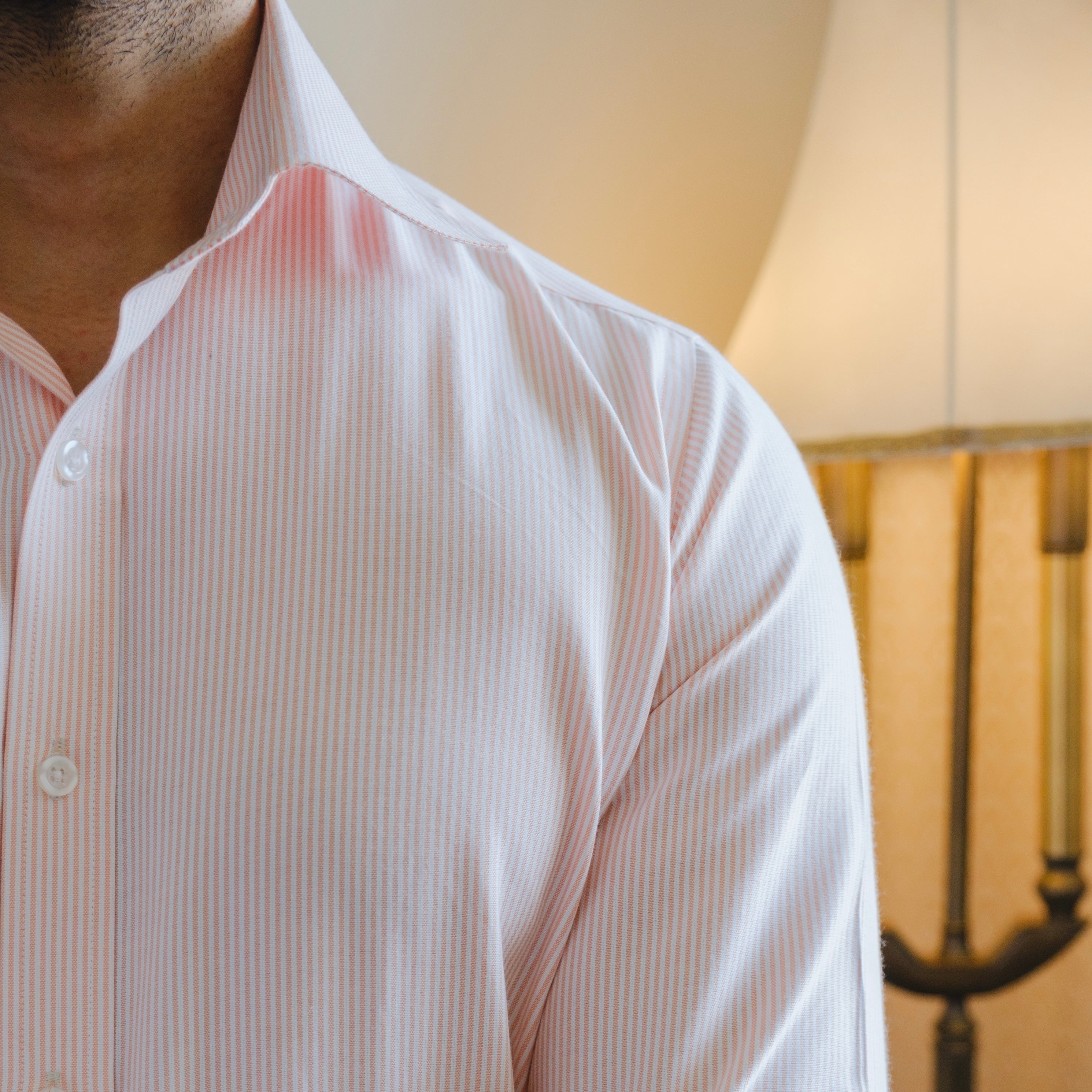 SANREMO PINSTRIPE NEAPOLITAN CUFF SHIRT
