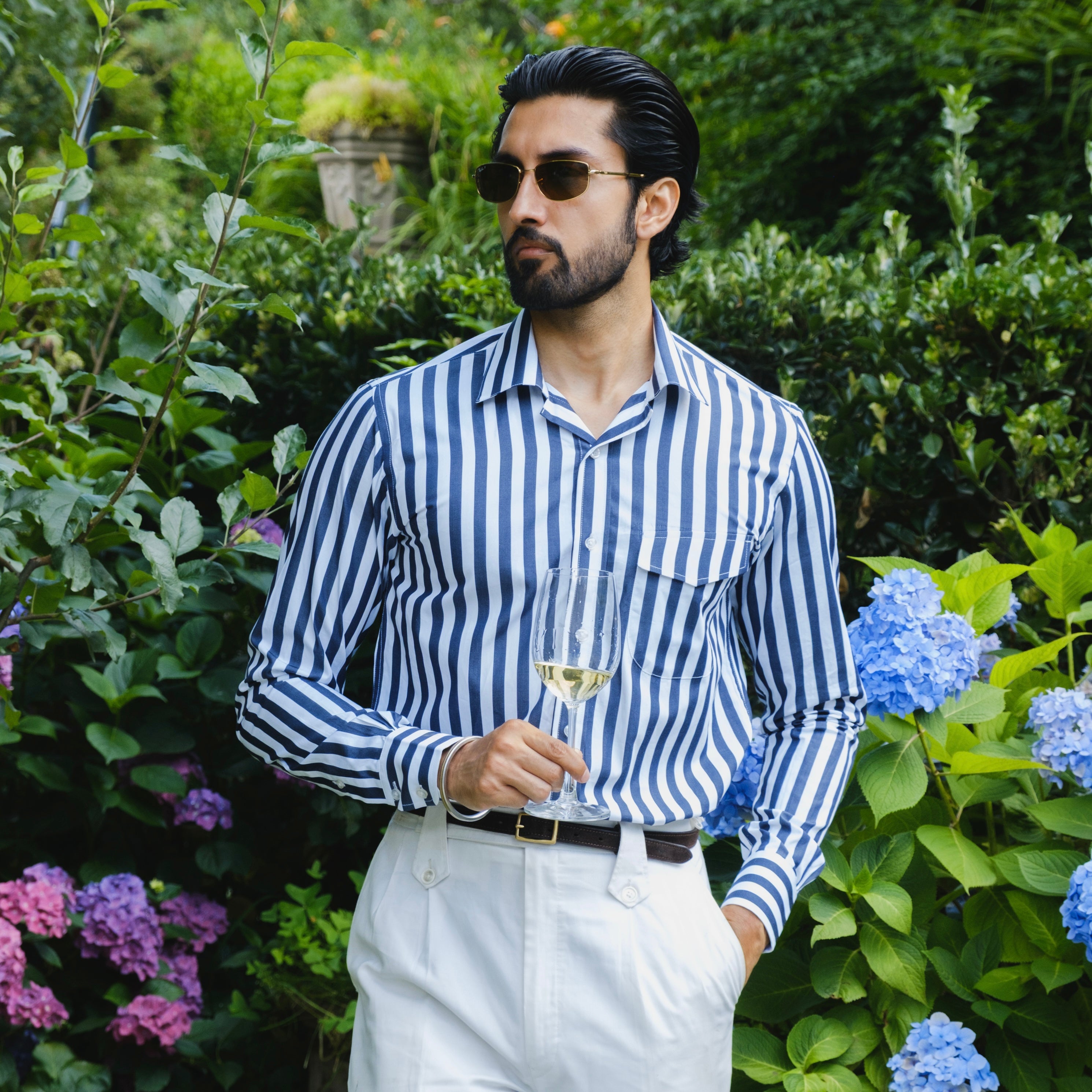 VARENNA CAPRI POCKET CUBAN COLLAR SHIRT