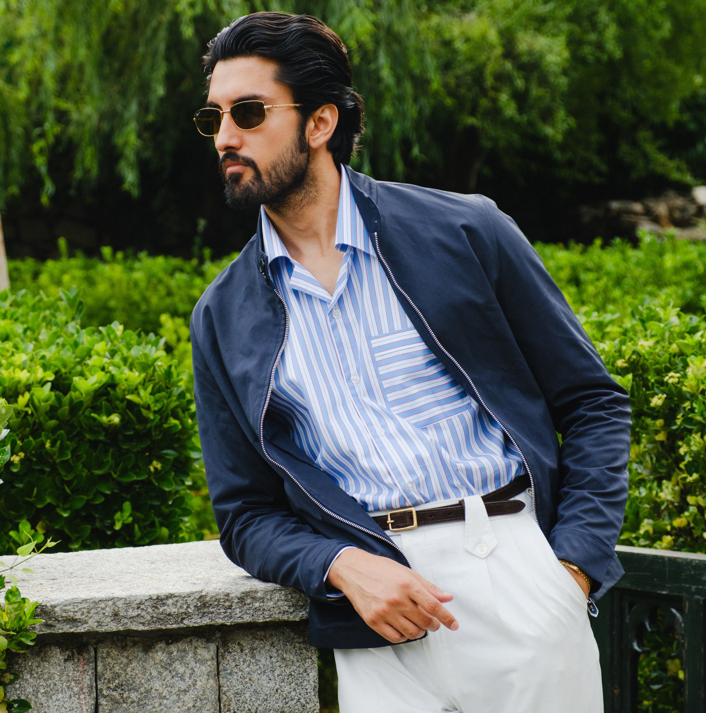 MARATEA CAPRI POCKET CUBAN COLLAR SHIRT