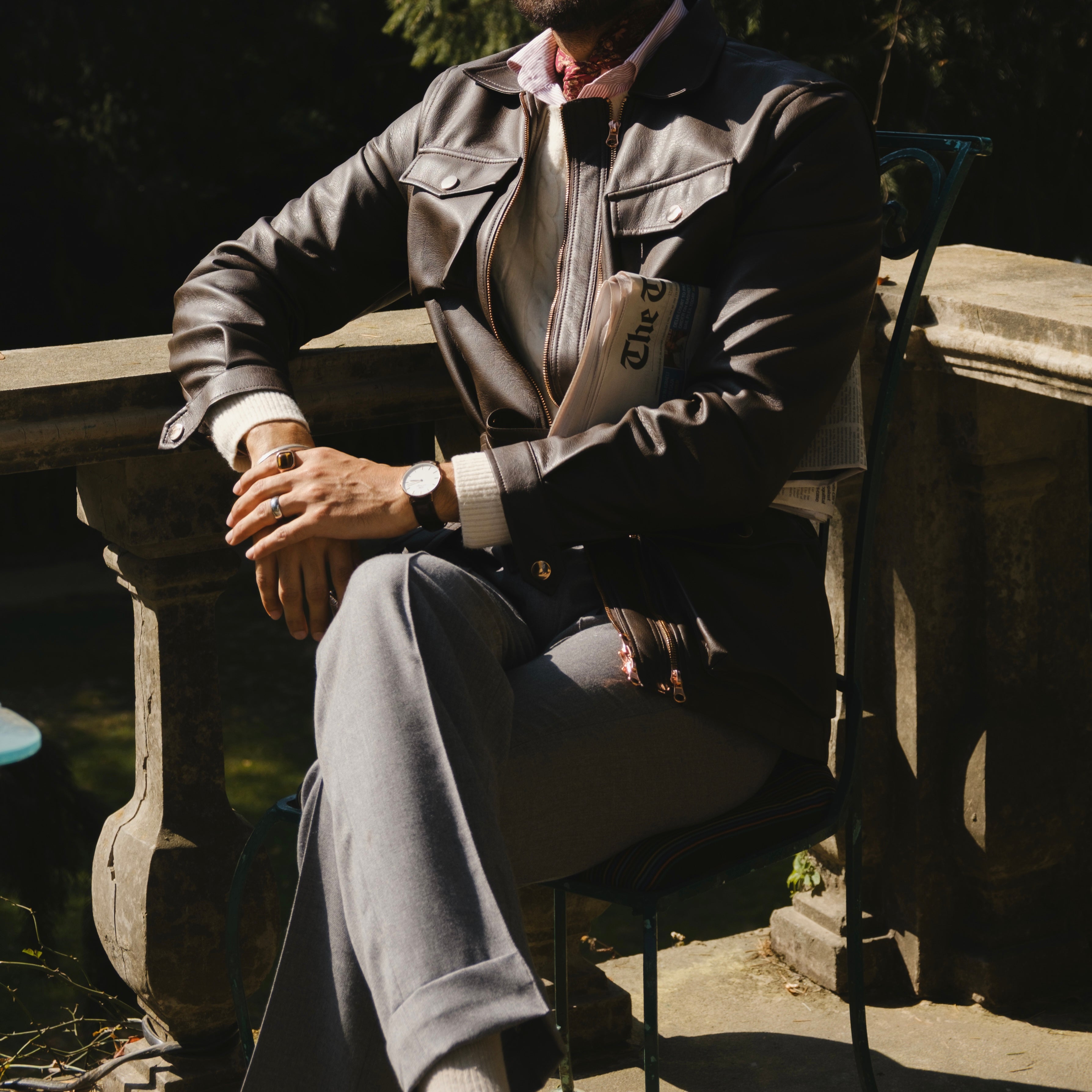 TUSCAN HERITAGE TWIN TRACK LEATHER JACKET