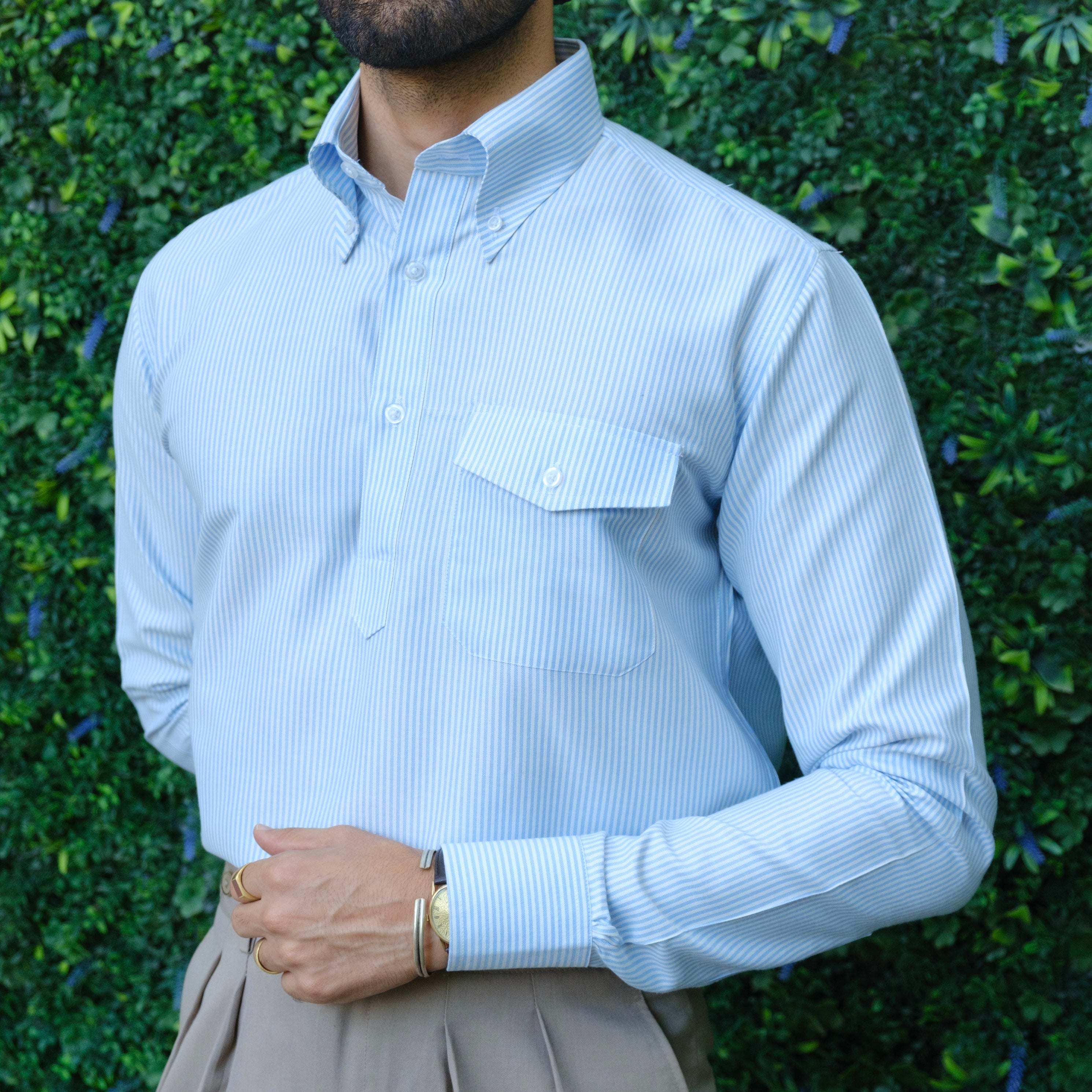 RAPALLO FLAP POCKET POLO BUTTON-DOWN SHIRT