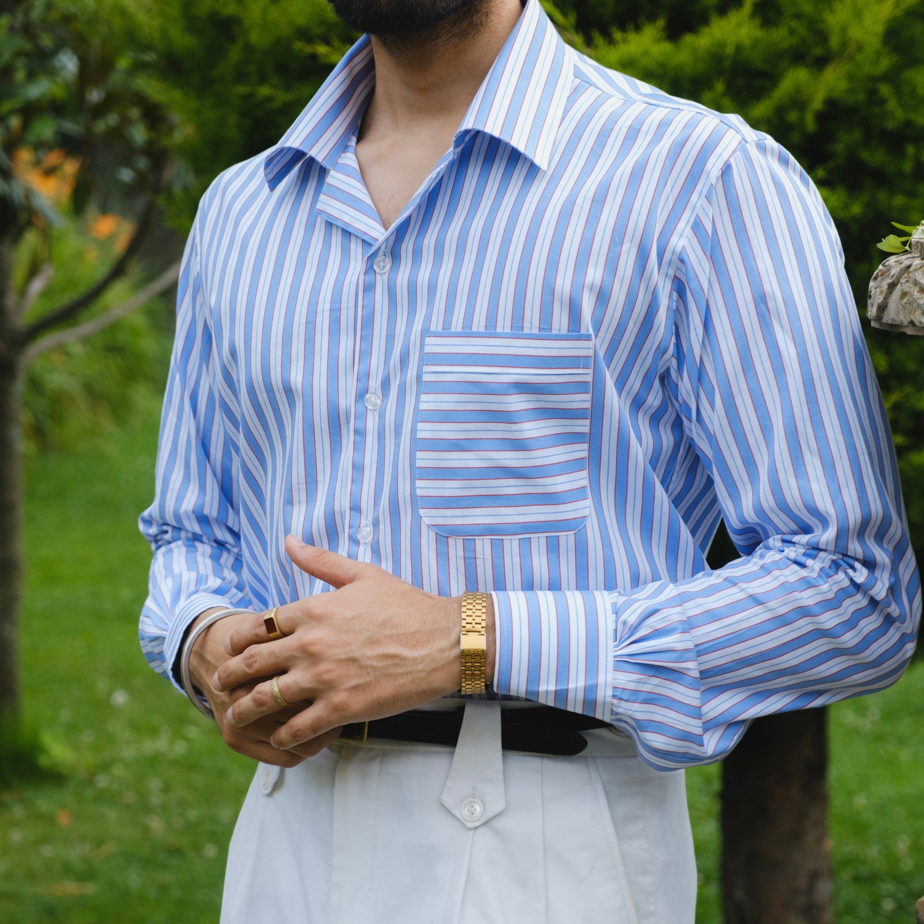 MARATEA CAPRI POCKET CUBAN COLLAR SHIRT