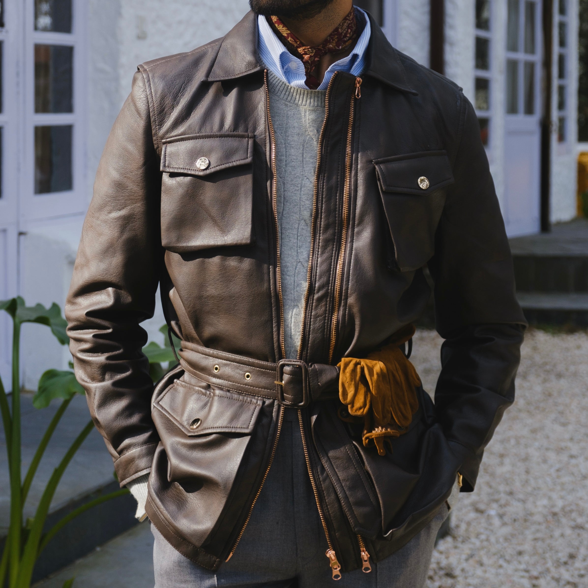 TUSCAN HERITAGE TWIN TRACK LEATHER JACKET